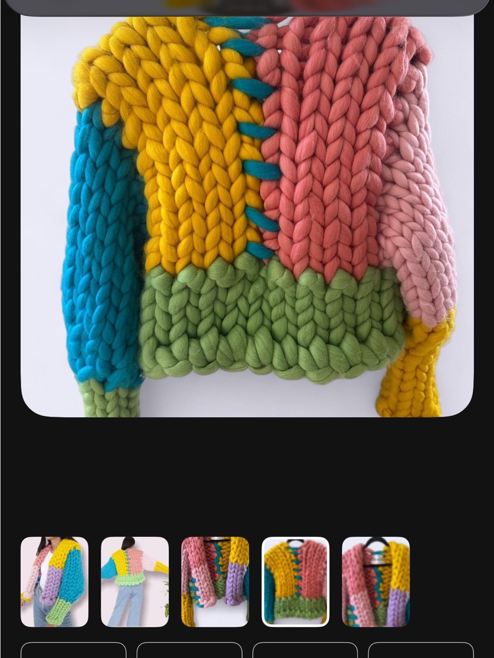 Hope Macaulay - Original Colossal Knit Jacket - Picture 4 of 6